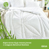 Одеяло летнее IDEIA Botanical Bamboo 175×210 см, белое (8-32466)