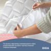 Наматрасник защитный IDEIA Nordic Comfort Luxe 140×200×35 см, стеганый, плотность 250 г/м² (8-34676)