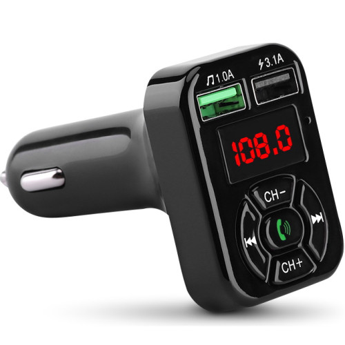 FM-трансмиттер HAVIT HV-FM807BT Bluetooth 5.0, Hands Free, MicroSD, USB 3.1А