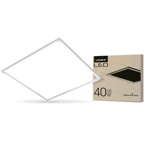 Встраиваемая  светодиодная панель  VIDEX ART 40W 5000K 220V (VL-PA405W)