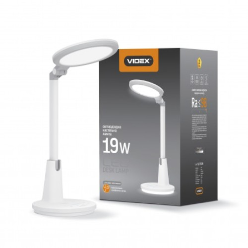 Светодиодная настольная лампа VIDEX VL-TF05W-RGB 7W 3000-5500K 220V с регулировкой температуры света и разноцветным ночником