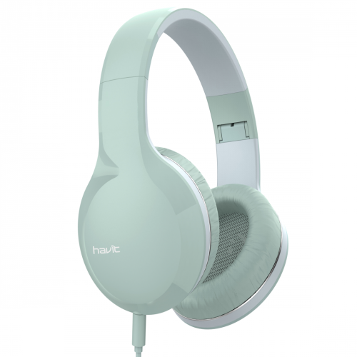 Наушники HAVIT HV-H100d Green с микрофоном складные