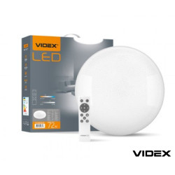 Светильник светодиодный функциональный  VIDEX STAR  72W 2800-6200K 220V (VL-CLS1522-72) круглый с пультом
