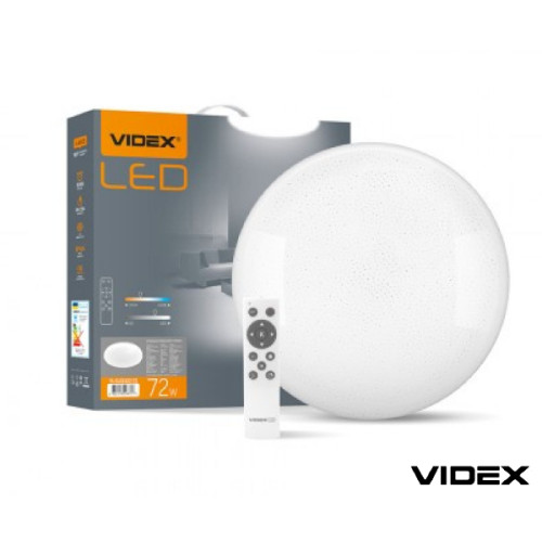 Светильник светодиодный функциональный  VIDEX STAR  72W 2800-6200K 220V (VL-CLS1522-72) круглый с пультом