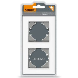 Рамка на 2 поста VIDEX BINERA VF-BNFRG2V-W вертикальная белая