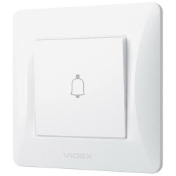Кнопка звонка VIDEX BINERA VF-BNDB1-W белая