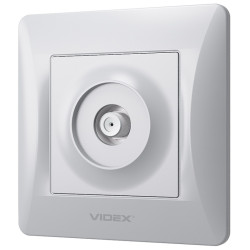 Спутниковая розетка SAT VIDEX BINERA VF-BNSK1SATE-SS серебристая