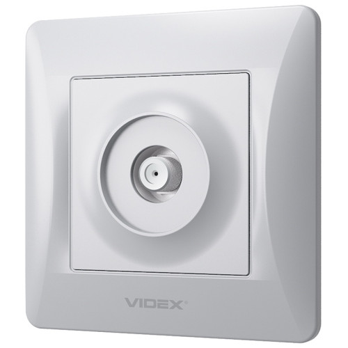 Спутниковая розетка SAT VIDEX BINERA VF-BNSK1SATE-SS серебристая