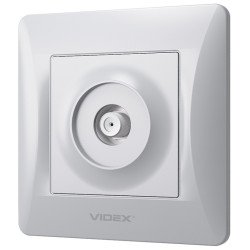 Спутниковая розетка SAT VIDEX BINERA VF-BNSK1SATE-SS серебристая