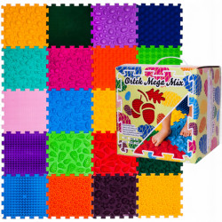 Массажный коврик Ortek Mega Mix 20 элементов 26×26 см для стоп (11025)