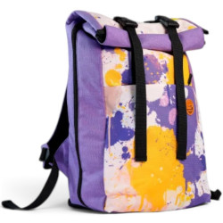 Рюкзак-роллтоп USVIT Roll-Transformer Splashes PopViolet 16–35 л для ноутбука Cordura 1000D (62077)