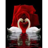 Алмазная мозаика Лебеди и розы 40х50 см ColorArt SP006