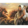 Алмазная мозаика Икона Иисус добрый пастырь 40х50 см ColorArt SP015