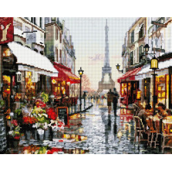 Алмазная мозаика Парижская улица 40х50 см ColorArt SP017