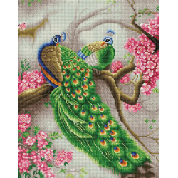 Алмазная мозаика Павлины 40х50 см ColorArt SP019