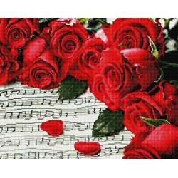 Алмазная мозаика Мелодия роз 40х50 см ColorArt SP037