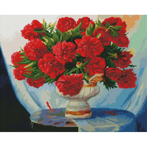 Алмазная мозаика Красные пионы 40х50 см ColorArt SP039