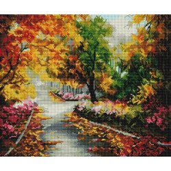 Алмазная мозаика Цветная осень 40х50 см ColorArt SP041