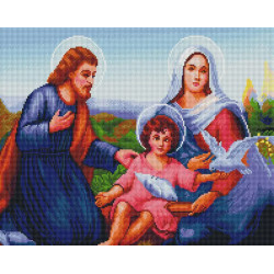 Алмазная мозаика Икона Святая семья 40х50 см ColorArt SP042