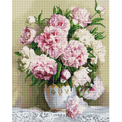 Алмазная мозаика Пионы 40х50 см ColorArt SP046