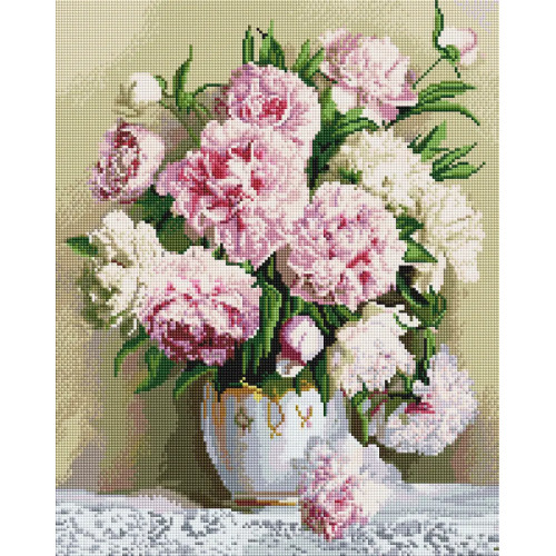 Алмазная мозаика Пионы 40х50 см ColorArt SP046