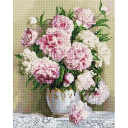Алмазная мозаика Пионы 40х50 см ColorArt SP046