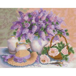 Алмазная мозаика Сирень 40х50 см ColorArt SP047