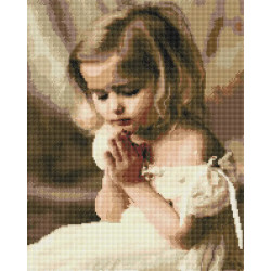 Алмазная мозаика Девочка ангелочек 40х50 см ColorArt SP048