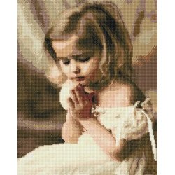Алмазная мозаика Девочка ангелочек 40х50 см ColorArt SP048