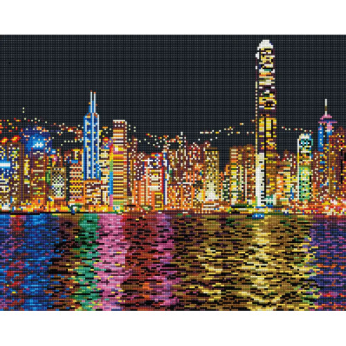 Алмазная мозаика Ночной Нью Йорк 40х50 см ColorArt SP049