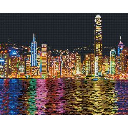 Алмазная мозаика Ночной Нью Йорк 40х50 см ColorArt SP049