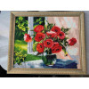 Алмазная мозаика Маки на подоконнике 40х50 см ColorArt SP058