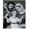 Алмазная мозаика Икона Святая семья в сером цвете 40х50 см ColorArt SP067