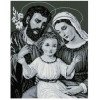 Алмазная мозаика Икона Святая семья в сером цвете 40х50 см ColorArt SP067