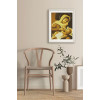 Алмазная мозаика Икона Кормилица в золотистом цвете 40х50 см ColorArt SP069