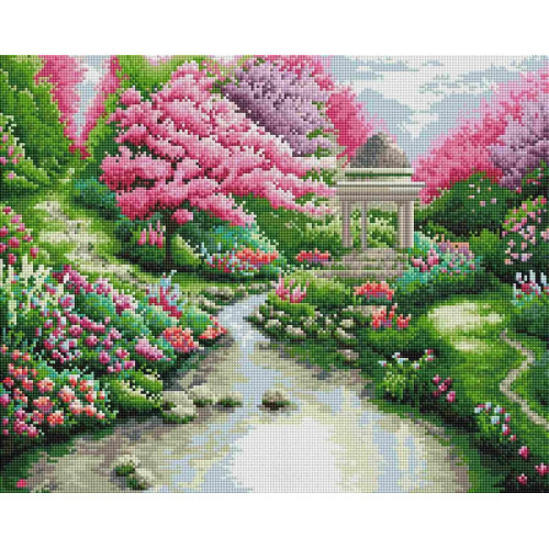 Алмазная мозаика Пейзаж с альтанкой 40х50 см ColorArt SP085