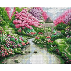 Алмазная мозаика Пейзаж с альтанкой 40х50 см ColorArt SP085