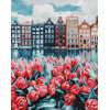 Алмазная мозаика Город в тюльпанах 40х50 см ColorArt SP098