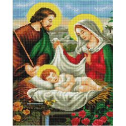 Алмазная мозаика Икона Иисус в колыбели 40х50 см ColorArt SP102