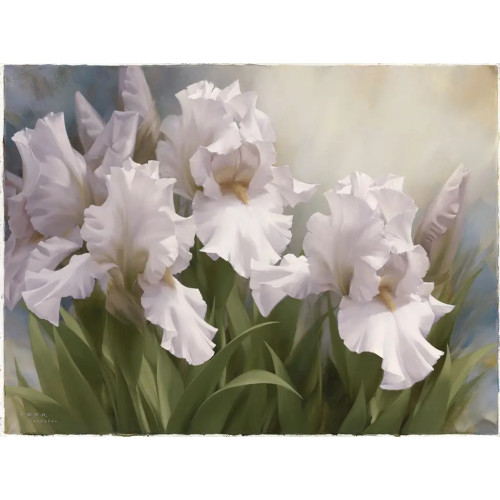 Алмазная мозаика Ирисы 40х50 см ColorArt SP104