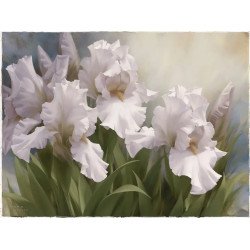 Алмазная мозаика Ирисы 40х50 см ColorArt SP104