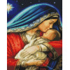Алмазная мозаика Икона Дева Мария с Иисусом 40х50 см ColorArt SP113