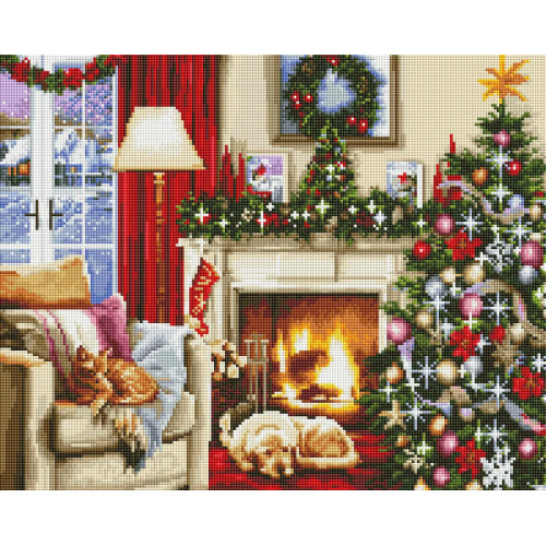 Алмазная мозаика Новый год 40х50 см ColorArt SP121