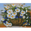 Алмазная мозаика Букет из ромашек и васильков 40х50 см ColorArt SP122