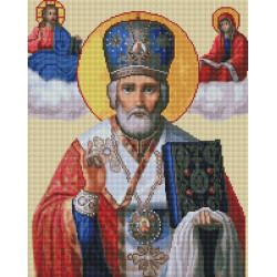 Алмазная мозаика Икона Святой Николай 40х50 см ColorArt SP124