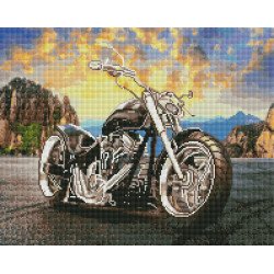 Алмазная мозаика Мотоцикл 40х50 см ColorArt SP125