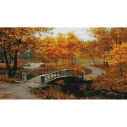 Алмазная мозаика Золотая осень 40х70 см ColorArt SS804