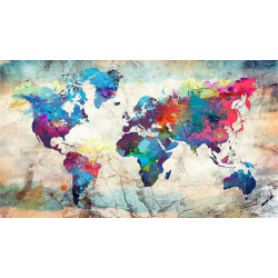 Алмазная мозаика Карта мира 40х70 см ColorArt SS816