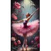 Алмазная мозаика Балерина 30х50 см ColorArt TP905