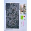 Алмазная мозаика Белые розы панно 30х60 см ColorArt TS1301